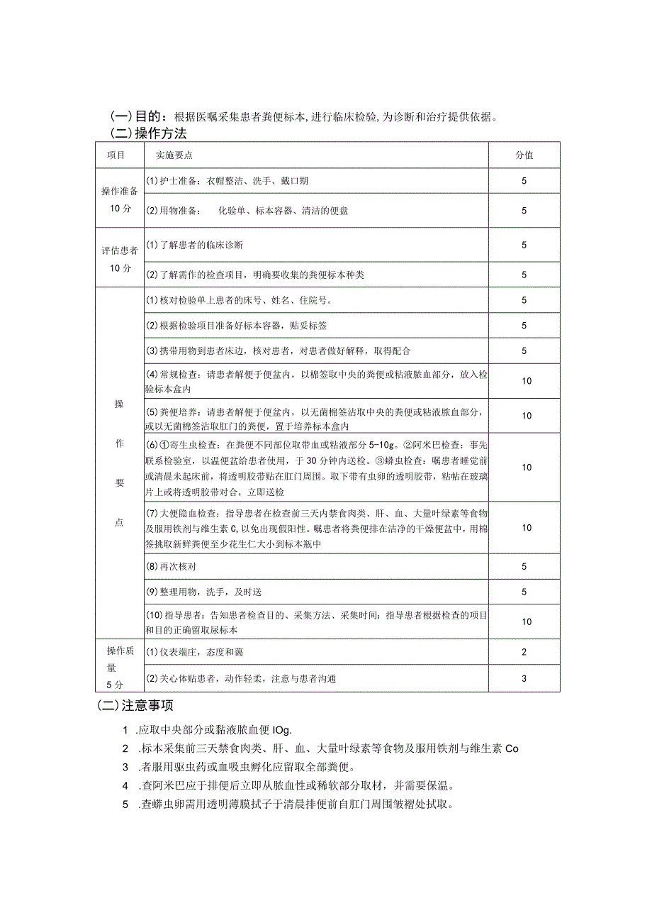 粪便标本收集法护理操作规范考核评分标准.docx_第2页