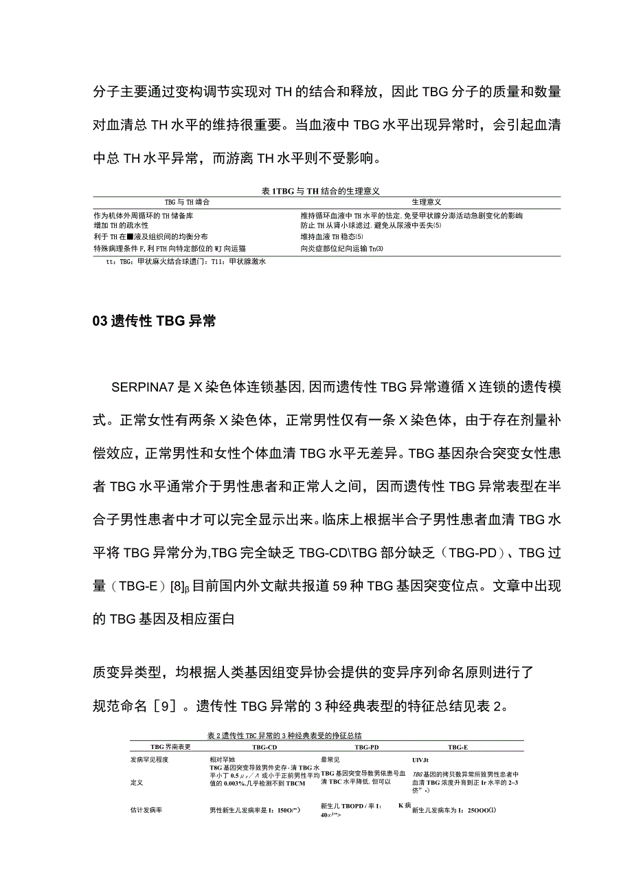 最新：遗传性甲状腺素结合球蛋白异常的研究进展.docx_第3页