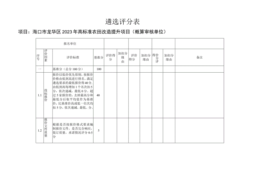 遴选评分表.docx_第1页