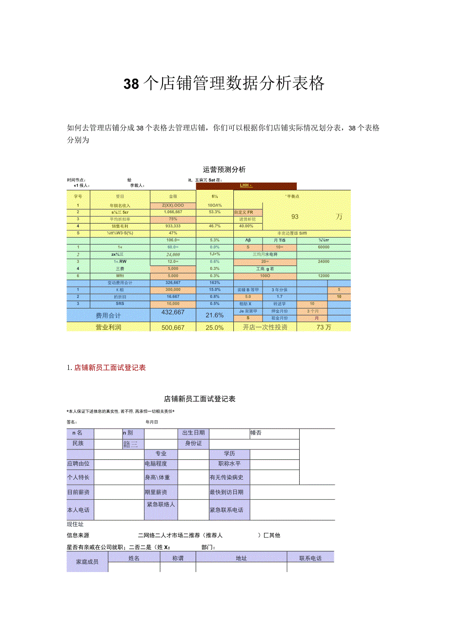 07.38个店铺管理数据分析表格.docx_第1页