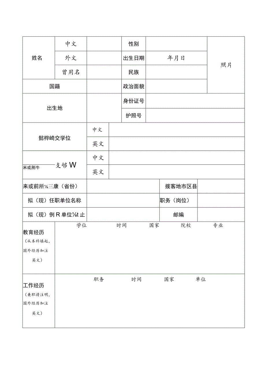 “国家海外高层次人才引进计划”申报书 - Xianyang.docx_第3页