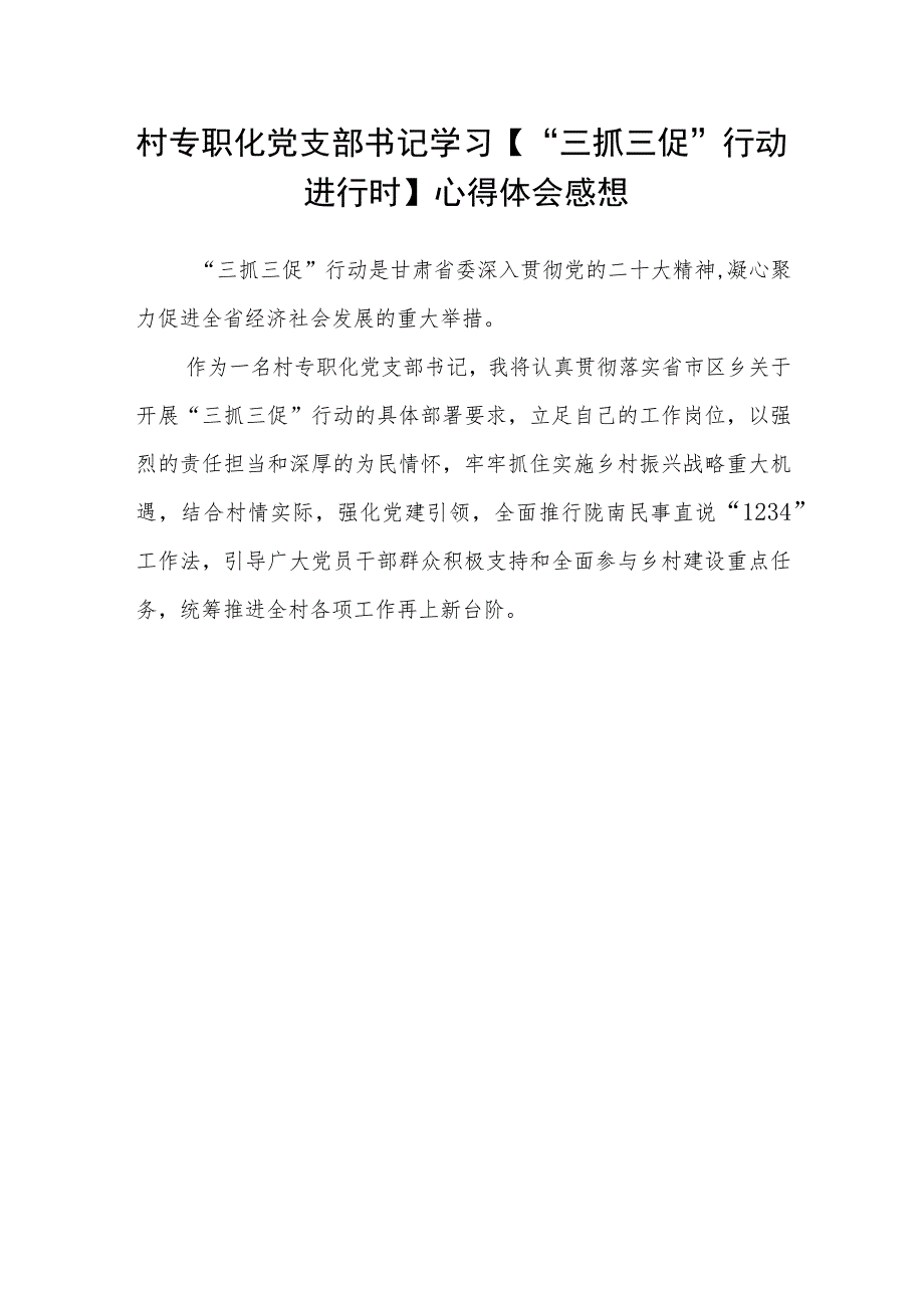 村党支部书记【“三抓三促”进行时】心得体会(通用三篇).docx_第3页