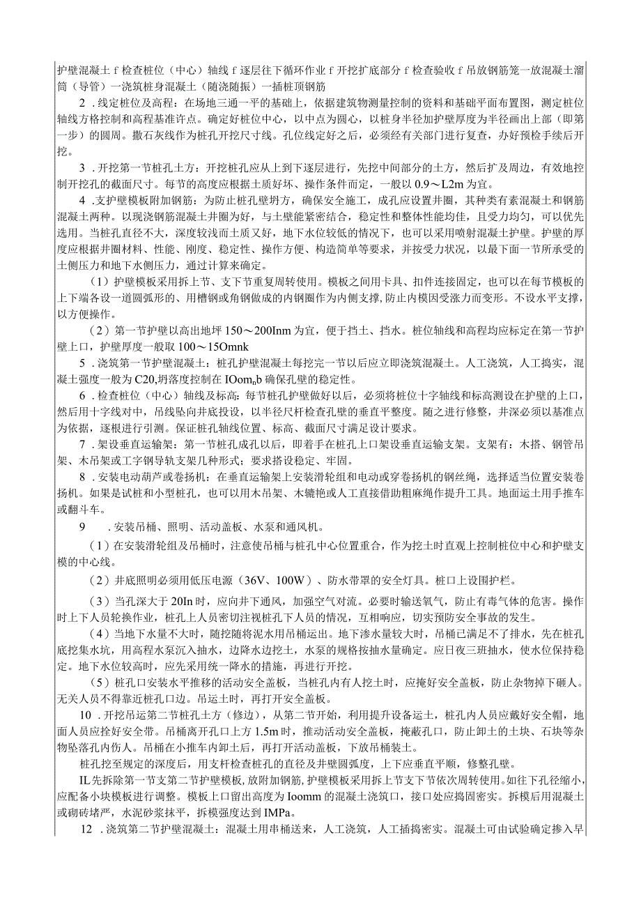 人工成孔灌注桩施工工艺技术交底.docx_第2页