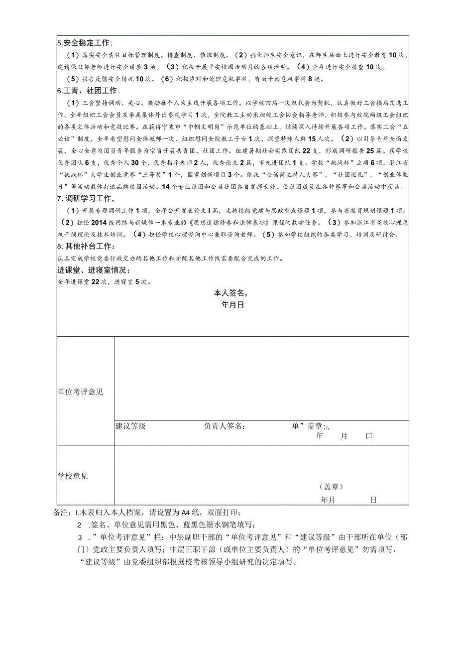 浙江大学宁波理工学院中层领导干部年度考核表.docx_第2页