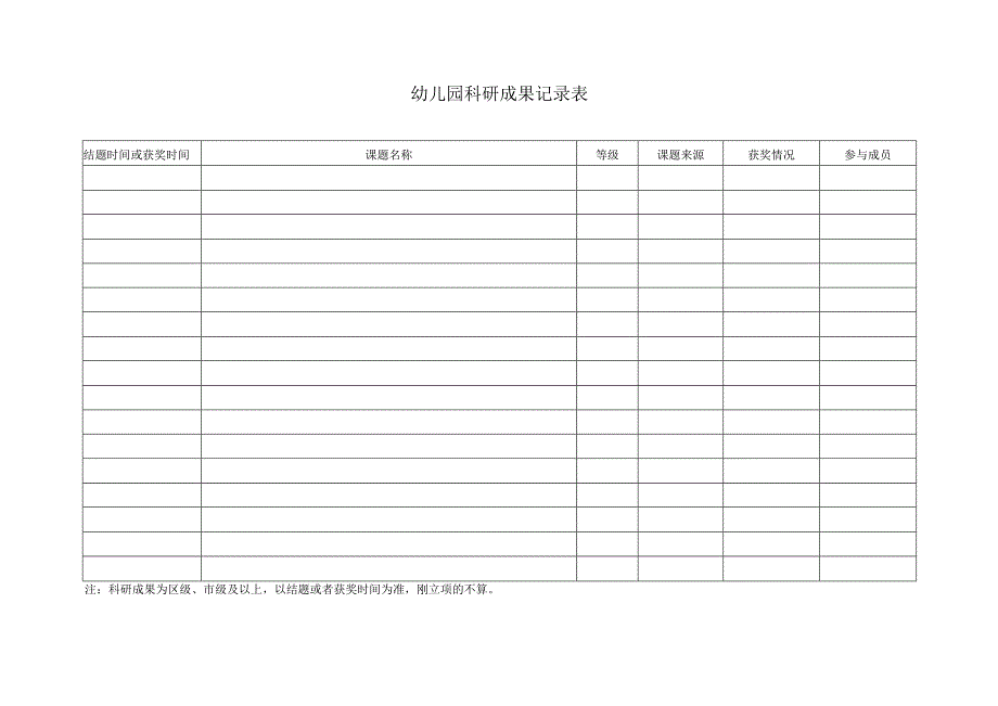 科研成果记录表.docx_第1页