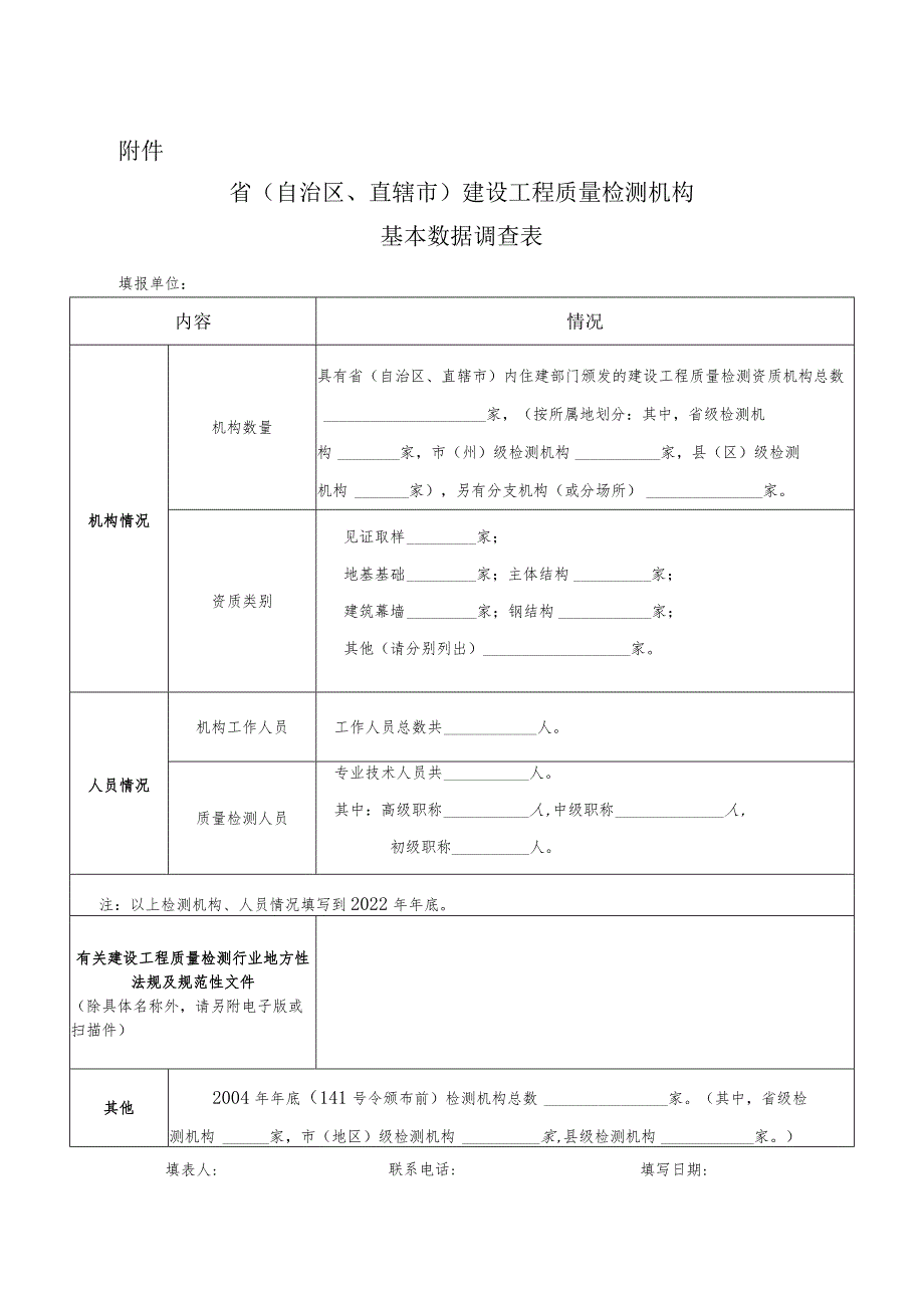 建设工程质量检测机构基本数据调查表.docx_第1页