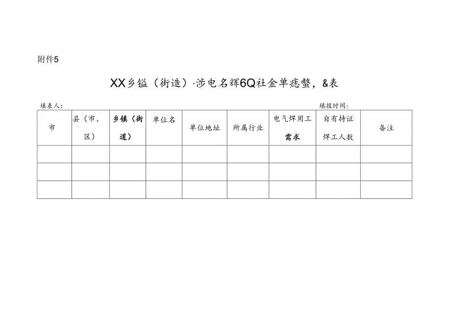 涉电气焊作业社会单位登记表.docx_第1页