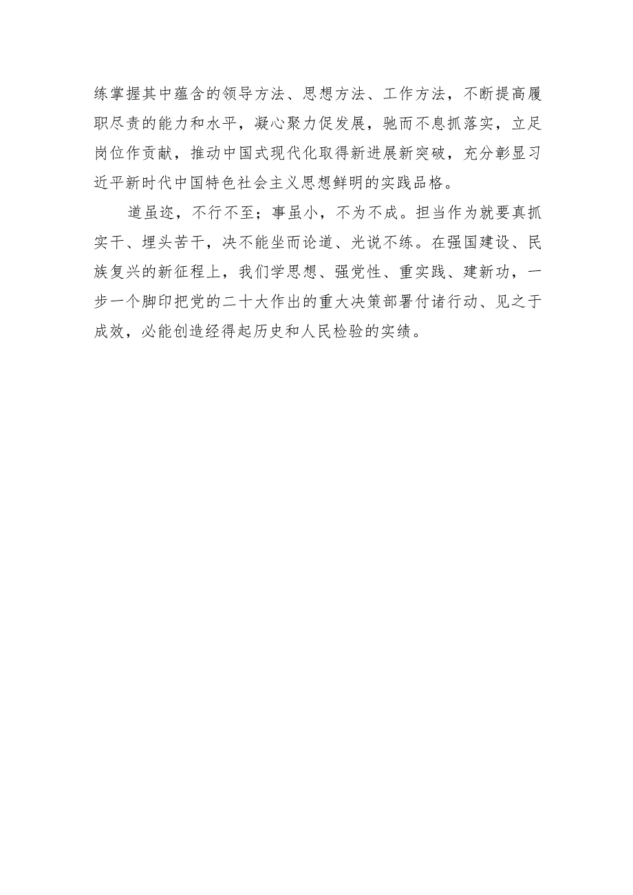 2023下半年主题教育“实干担当促进发展”专题学习心得体会感想研讨发言材料4篇.docx_第3页