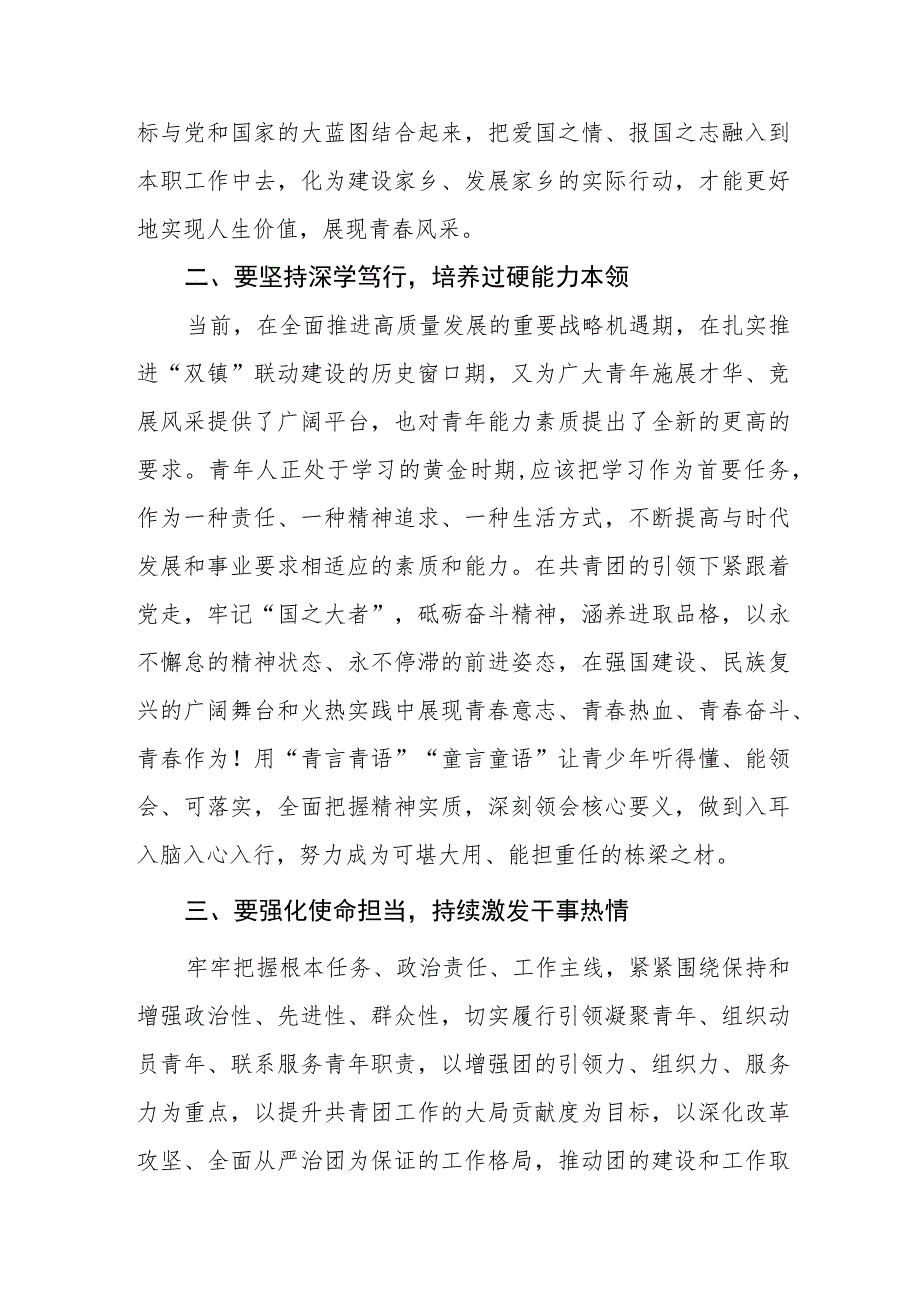 学习青年团第十九次全国代表大会精神心得体会.docx_第2页