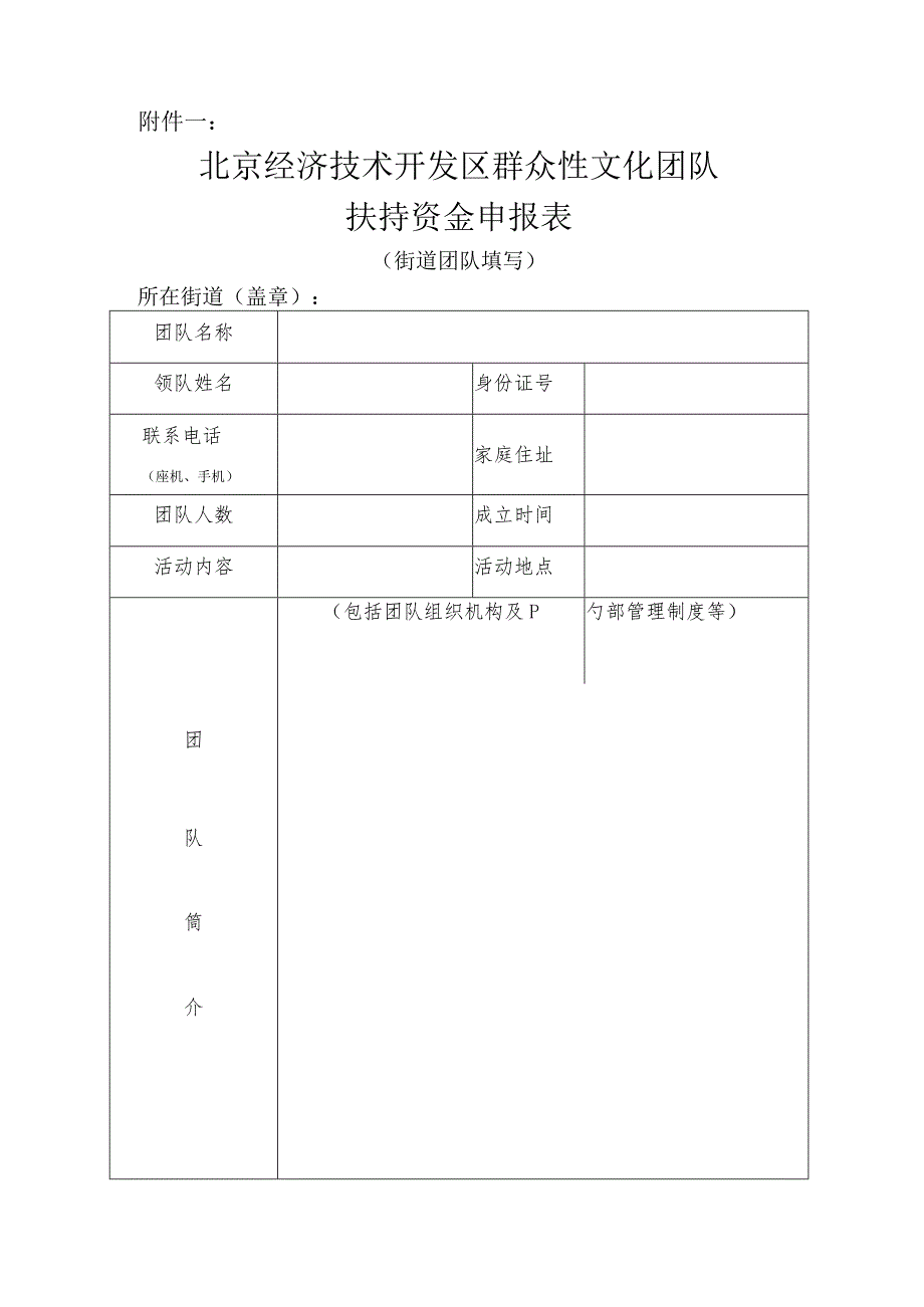 北京经济技术开发区群众文化团队申报表.docx_第1页