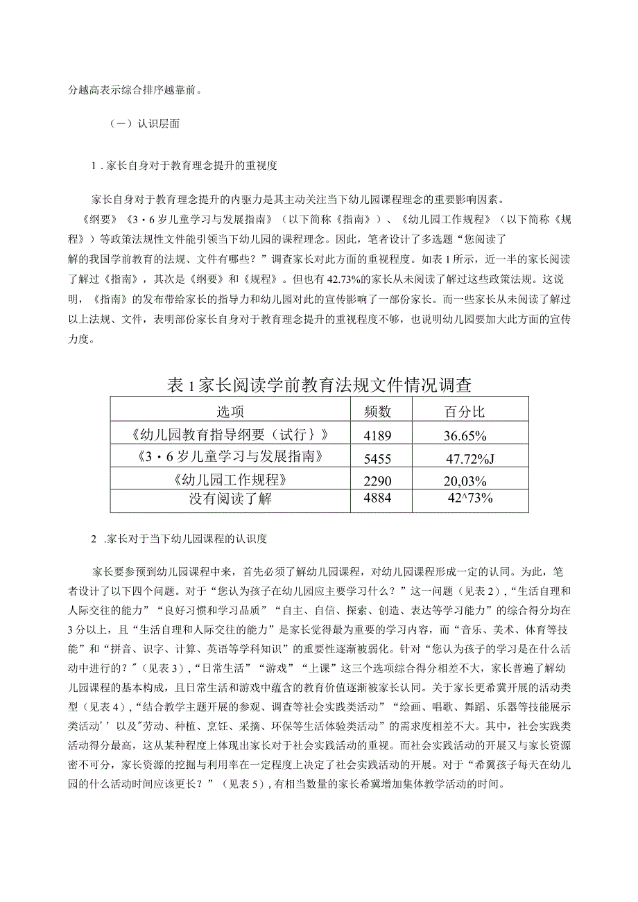 家长参与幼儿园课程的调查分析与优化建议.docx_第2页