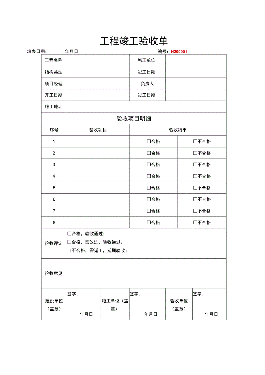 工程竣工验收清单 5篇.docx_第2页