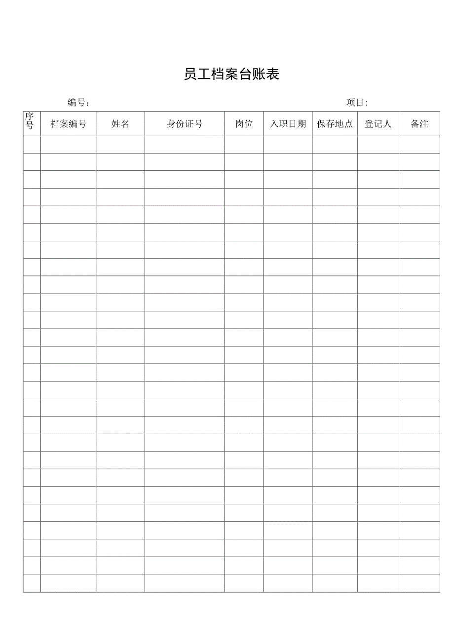 员工档案台账表.docx_第1页