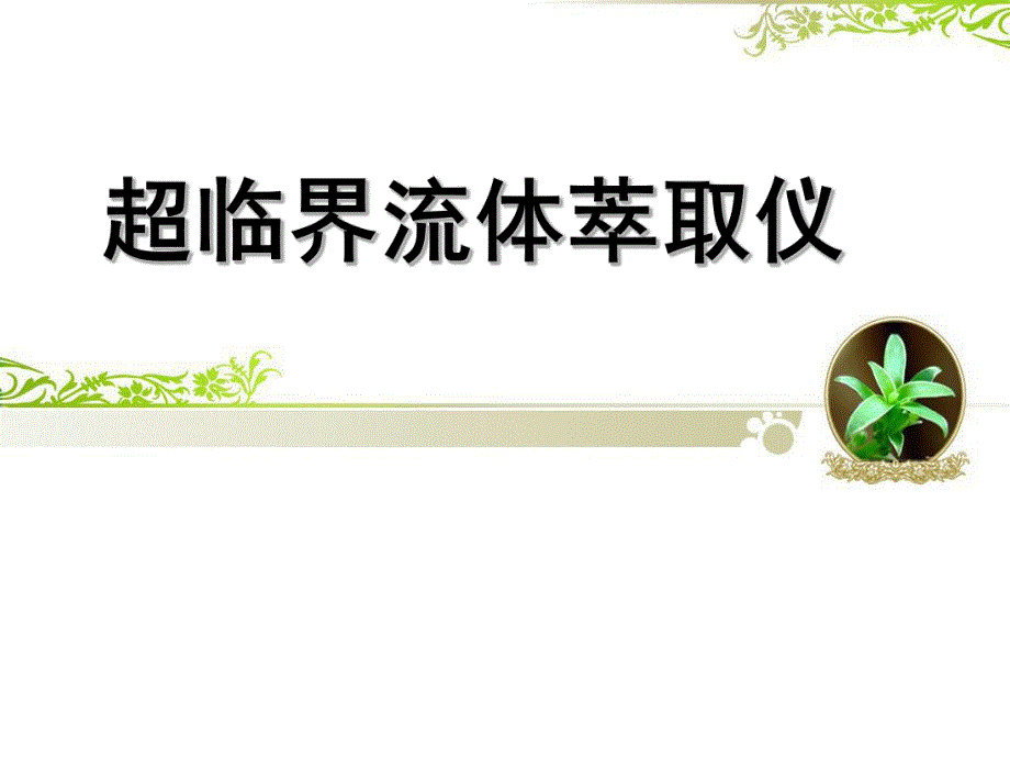 超临界流体萃取仪.ppt_第1页