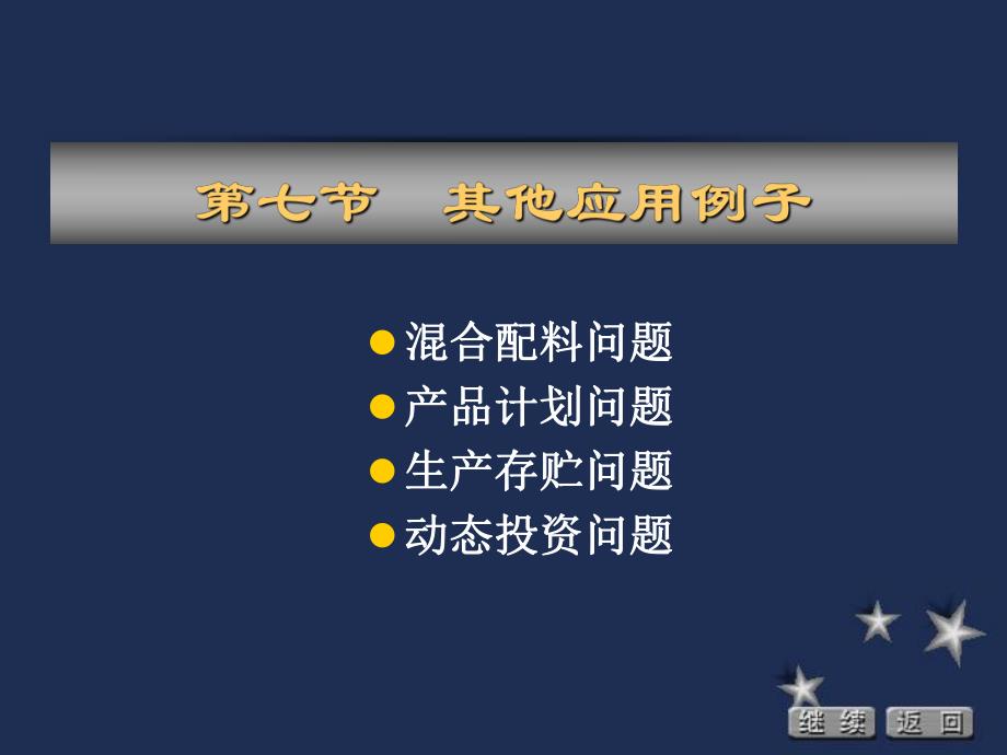 运筹学胡运权清华版107其他应用例子.ppt_第1页