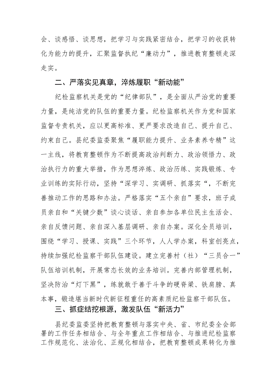 2023年全国纪检监察干部队伍教育整顿的心得体会(九篇).docx_第2页