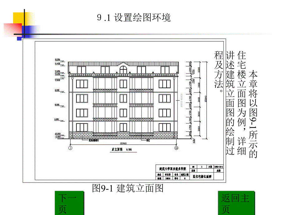 讲稿CAD课件第9章建筑立面图实例.ppt_第2页