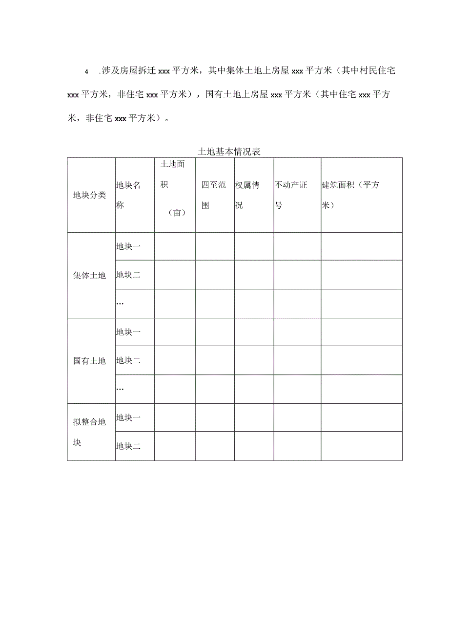 西安市×××片区（项目）土地征收储备工作方案（模板）.docx_第2页