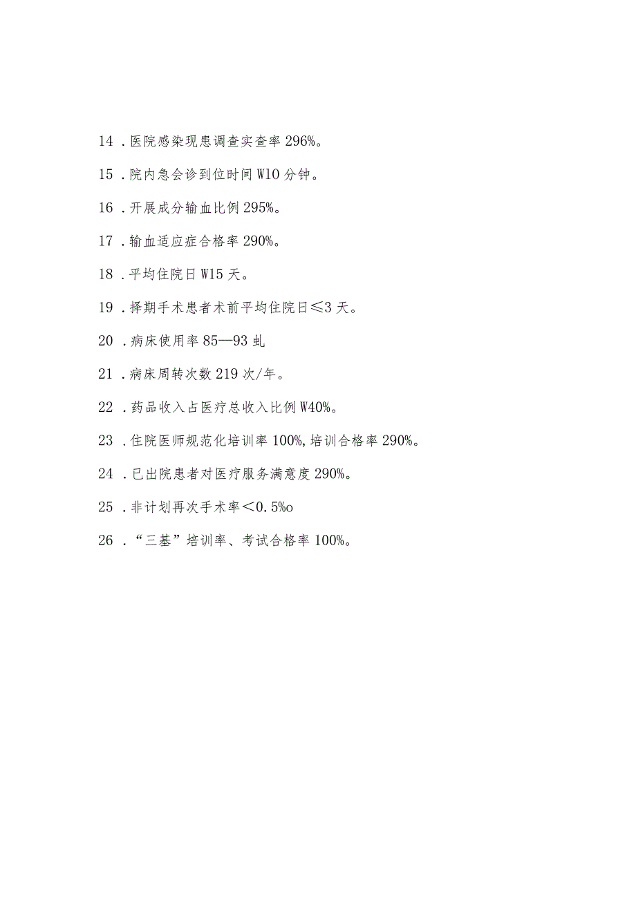 三甲 医院手术科室医疗质量与安全管理相关目目标及评价指标.docx_第3页