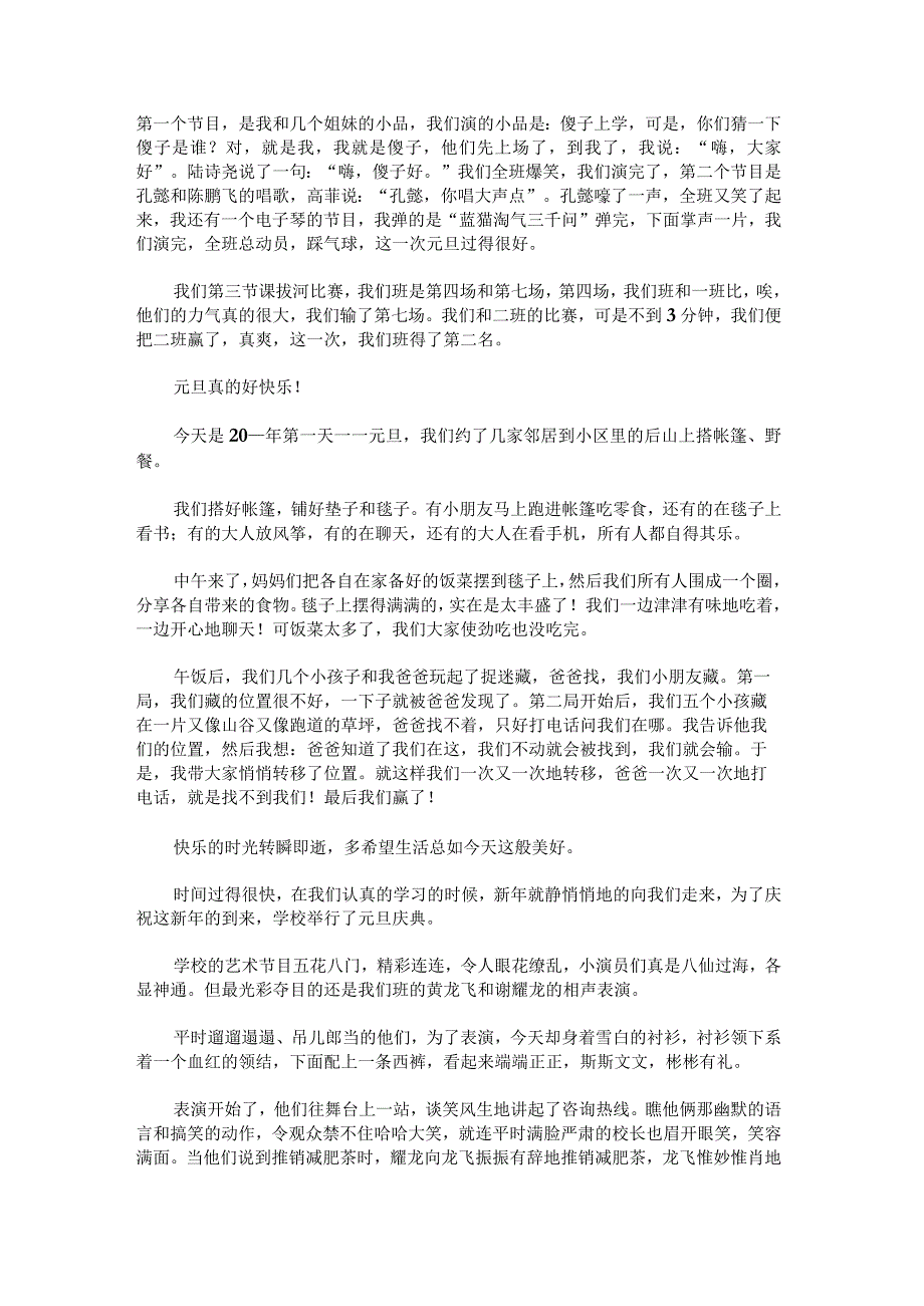 元旦节的作文汇编十.docx_第3页