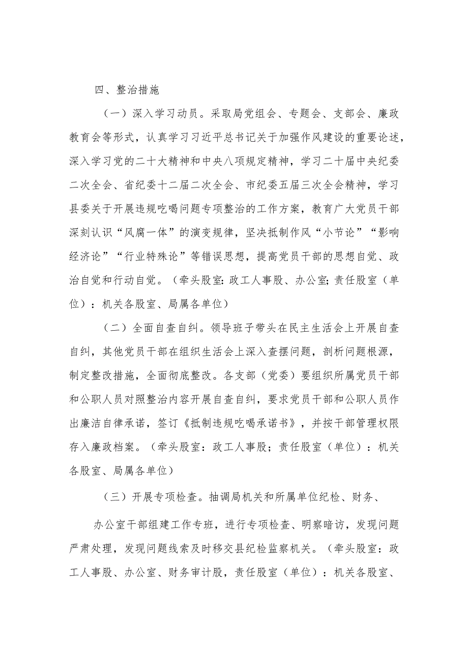 关于在全县交通运输系统开展违规吃喝问题专项整治的实施方案.docx_第3页