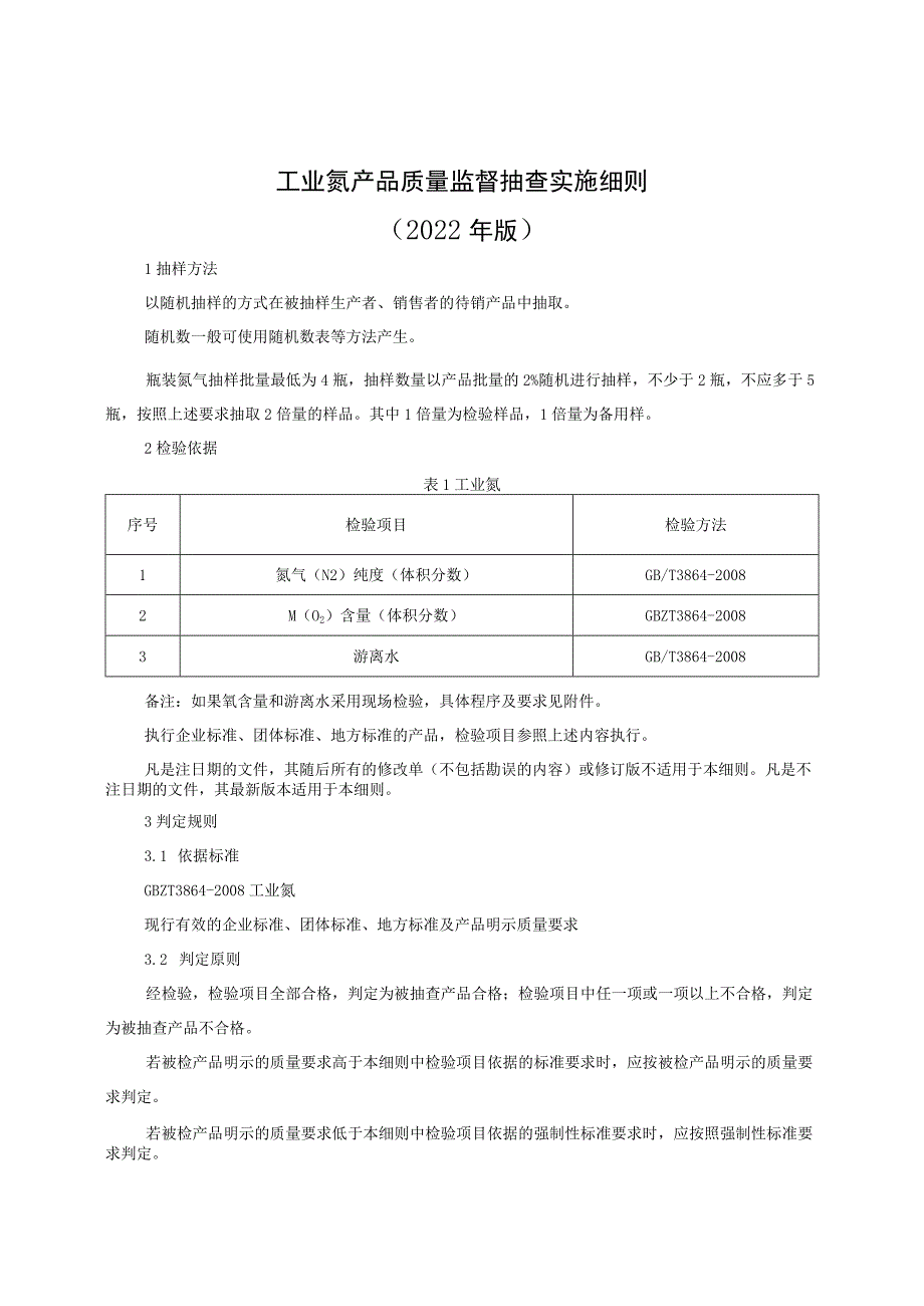 工业氮产品质量监督抽查实施细则（2022年版）.docx_第1页