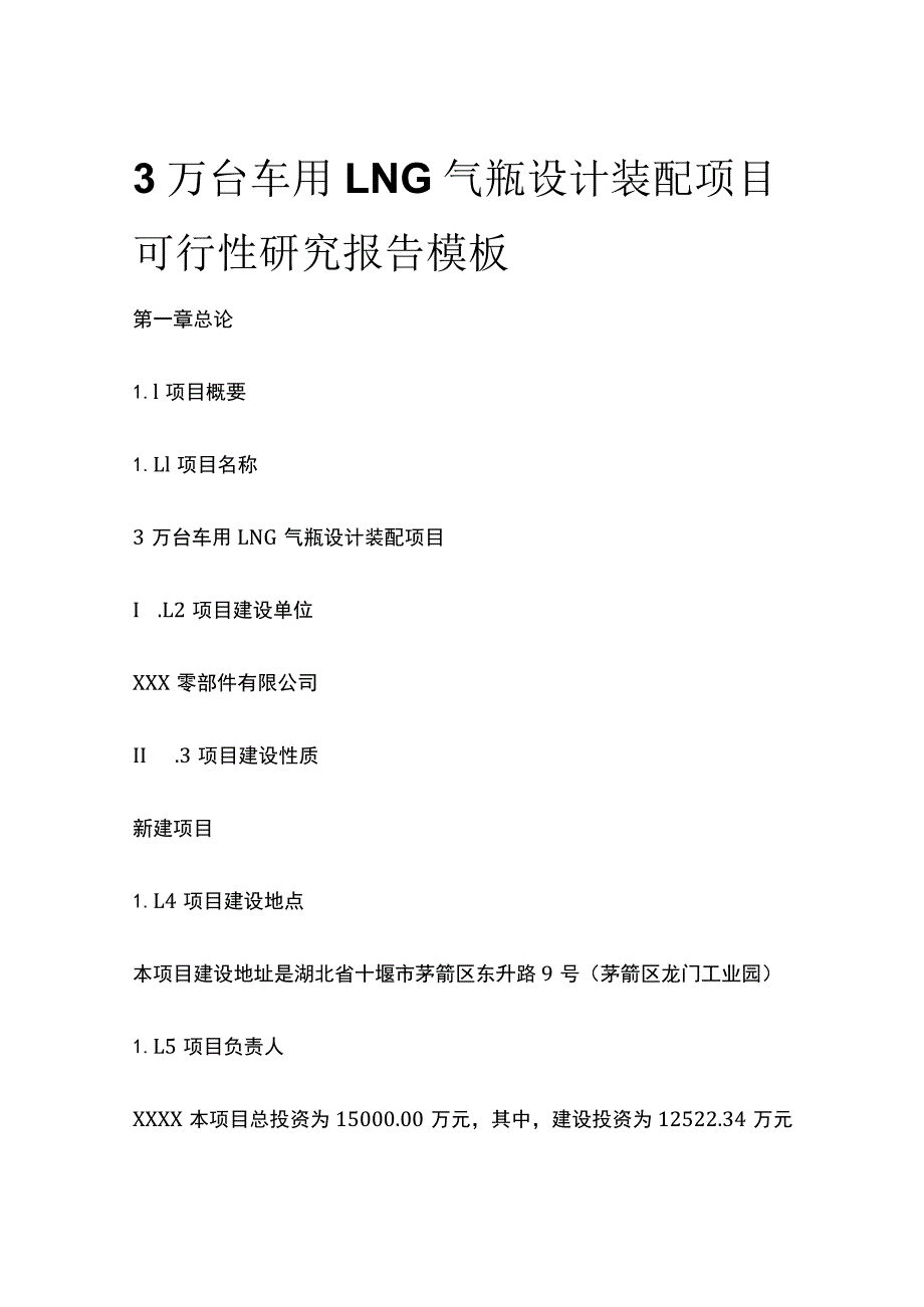 车用LNG气瓶设计装配项目可行性研究报告模板.docx_第1页