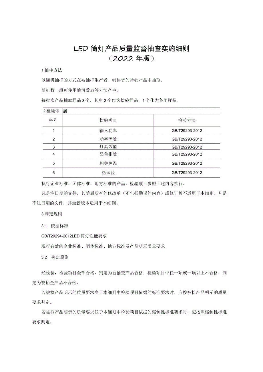 LED筒灯产品质量监督抽查实施细则（2022年版）.docx_第1页