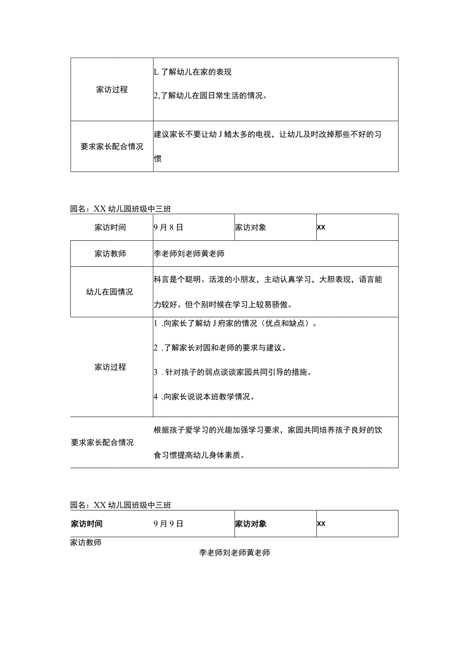 幼儿园家访记录30篇.docx_第2页