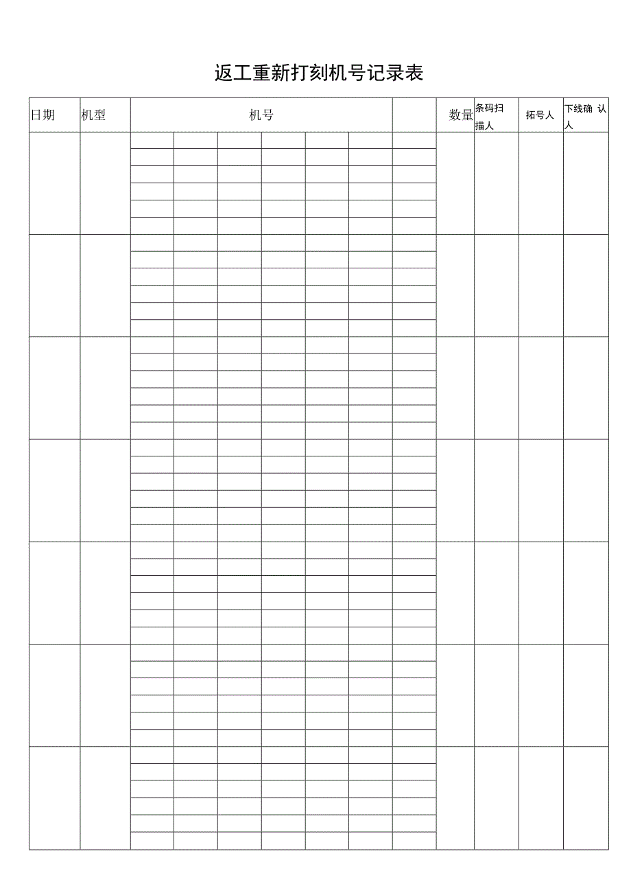 返工重新打刻机号记录表.docx_第1页