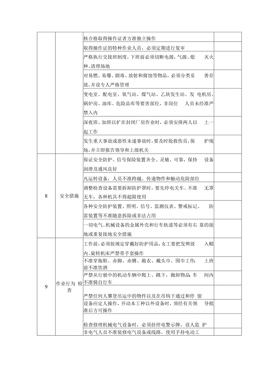 车间安全检查表（参考模板）.docx_第3页