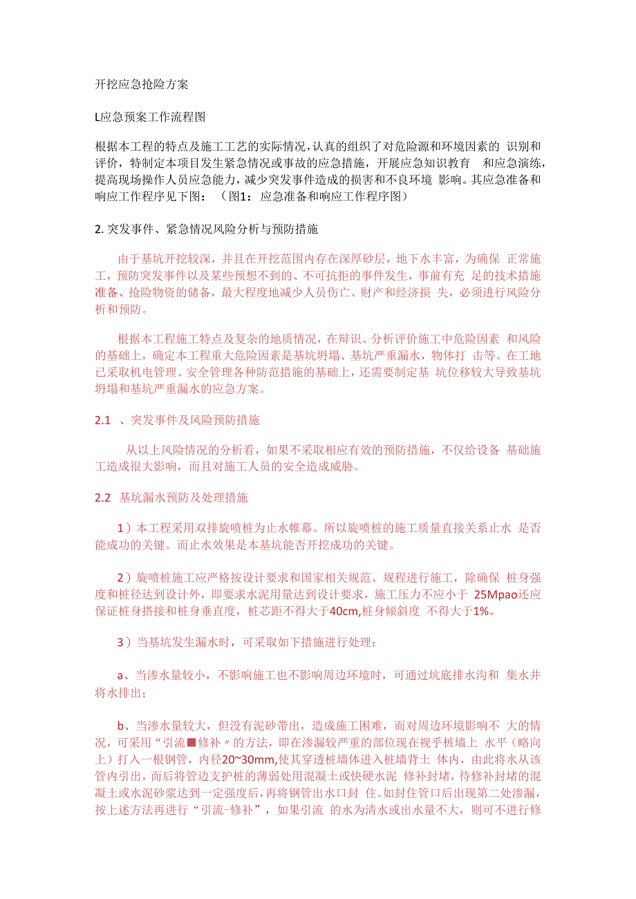 开挖应急抢险实施方案.docx_第1页