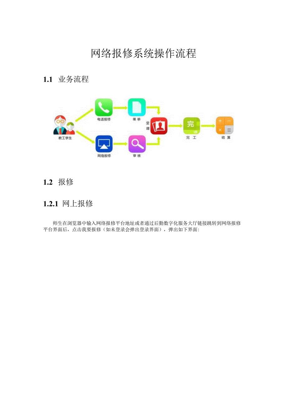 网络报修系统操作流程.docx_第1页