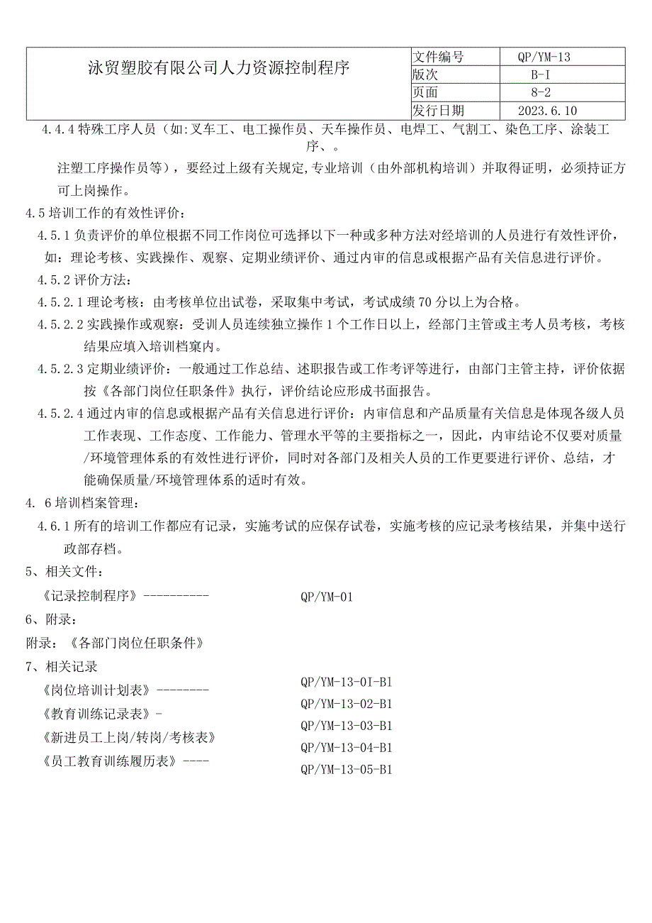 13-人力资源控制程序（五金配件）.docx_第2页