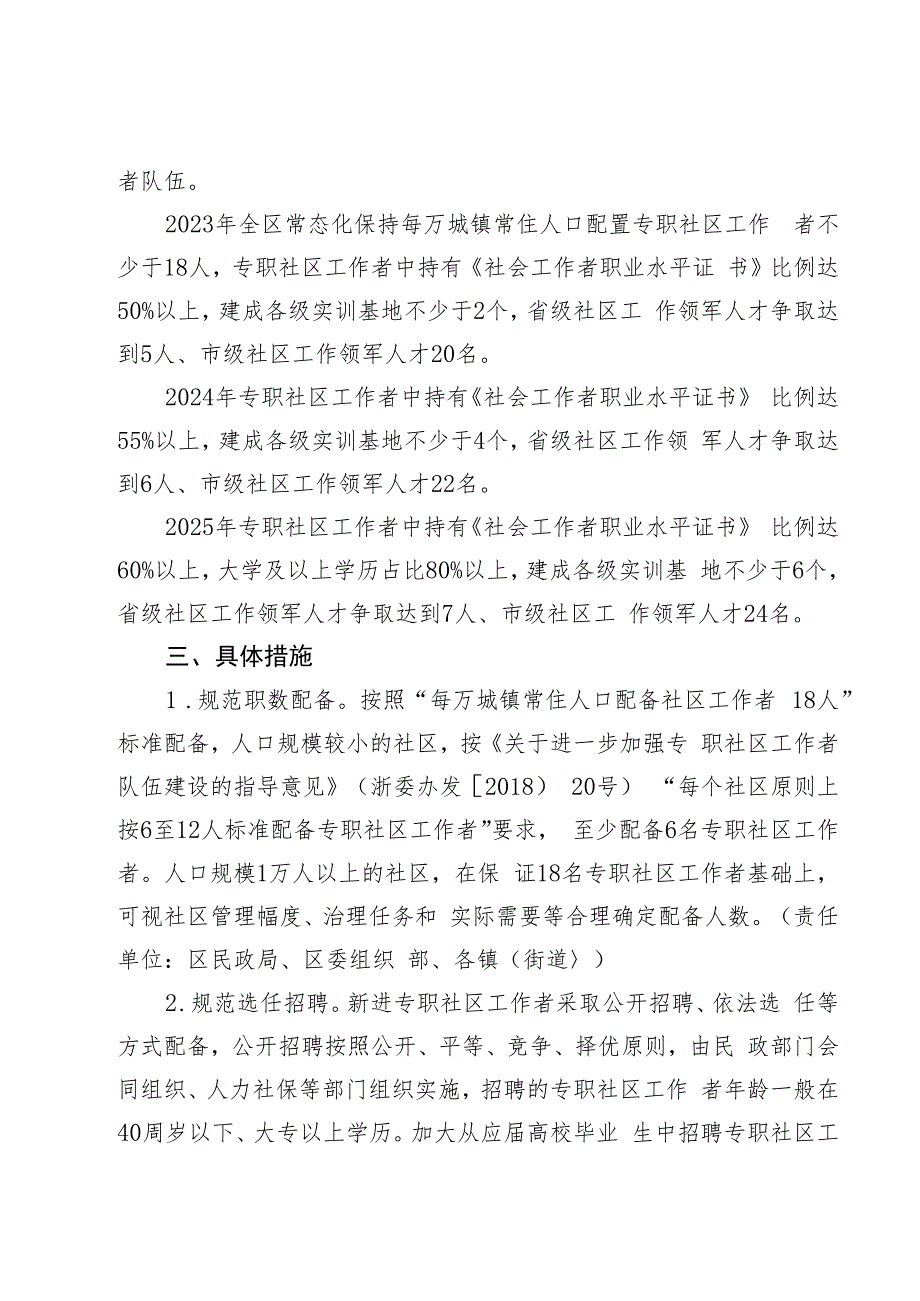 深化新时代专职社区工作者队伍建设的实施意见(征求意见稿).docx_第2页