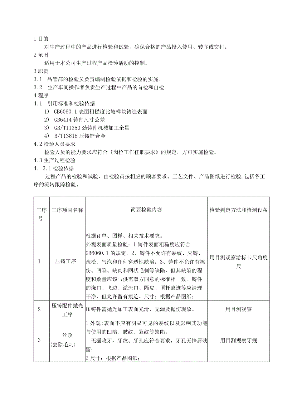 五金厂过程检验规范.docx_第1页