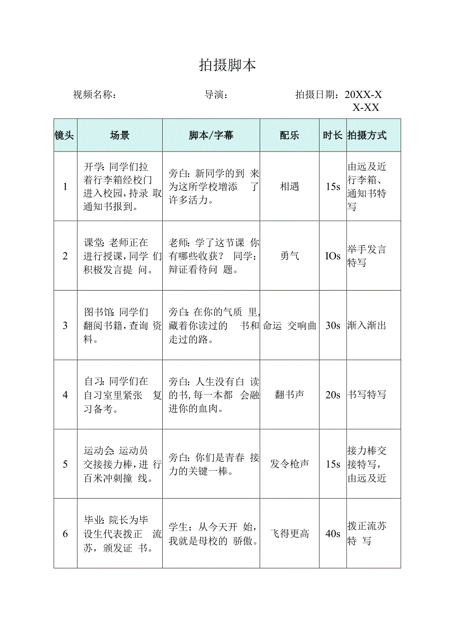 视频拍摄分镜头脚本5篇.docx_第2页