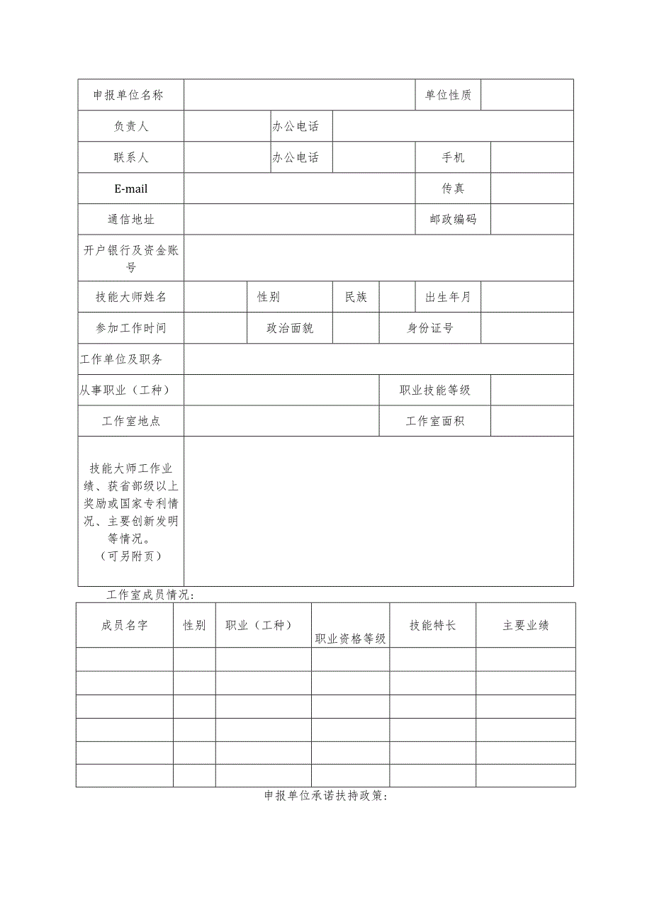 劳务品牌技能大师工作室建设项目申报表.docx_第2页