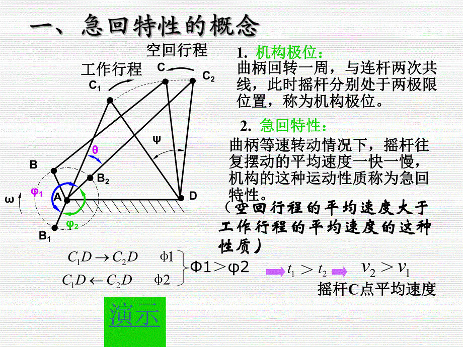 铰链四杆机构的急回特性.ppt_第3页