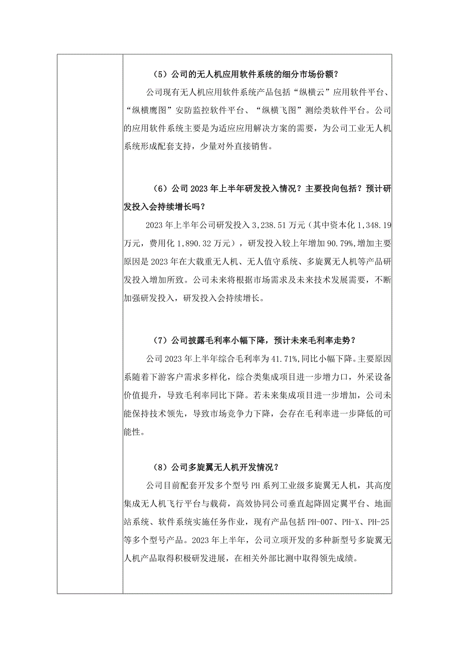 证券代码688070证券简称纵横股份成都纵横自动化技术股份有限公司投资者关系活动记录表.docx_第3页