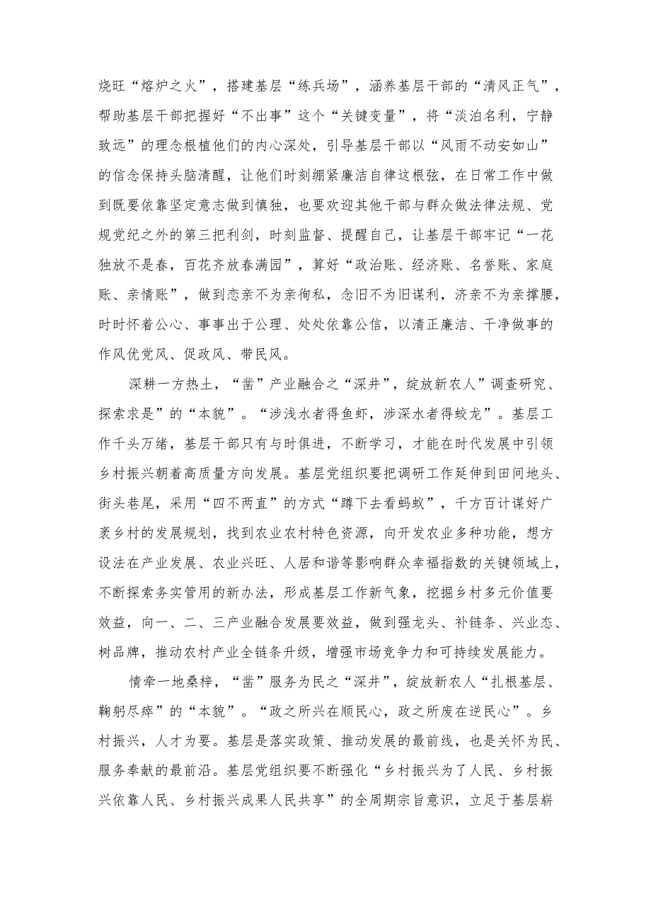 （2篇）2023年基层干部学习贯彻黑龙江考察重要讲话心得体会发言.docx_第2页