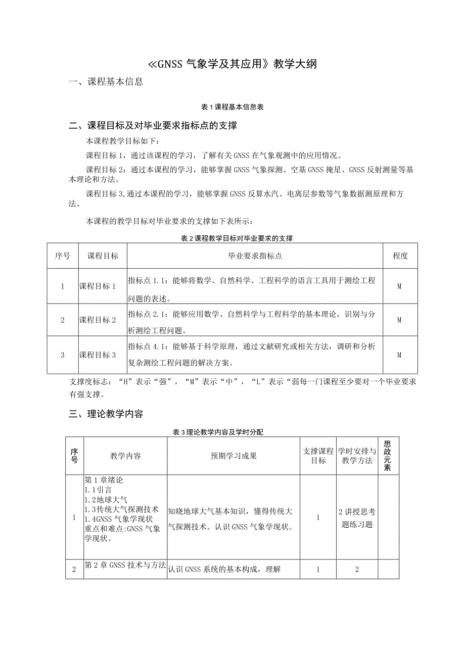 《GNSS气象学及其应用》教学大纲.docx_第1页