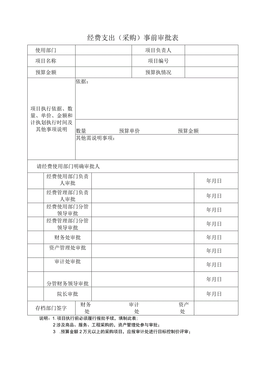 经费支出事前审批表.docx_第1页