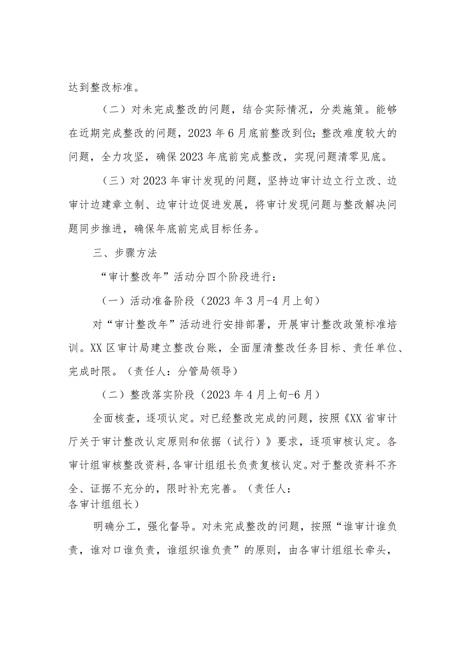 XX区审计局“审计整改年”活动实施方案.docx_第2页