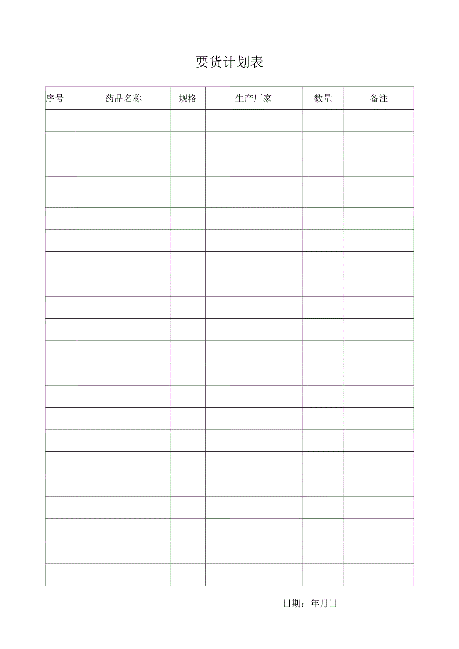 要货计划表格.docx_第1页