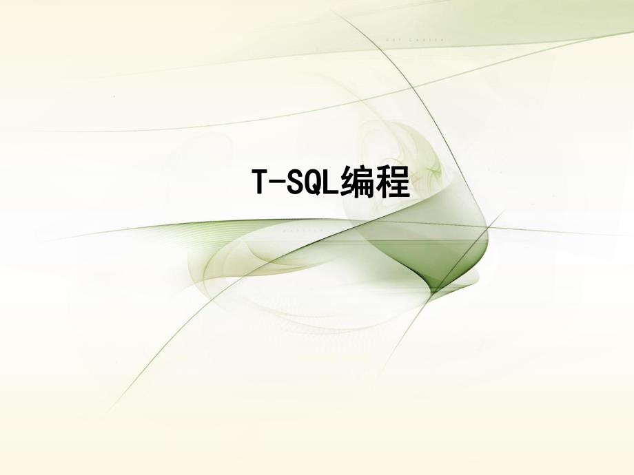 TSQL编程.ppt_第1页