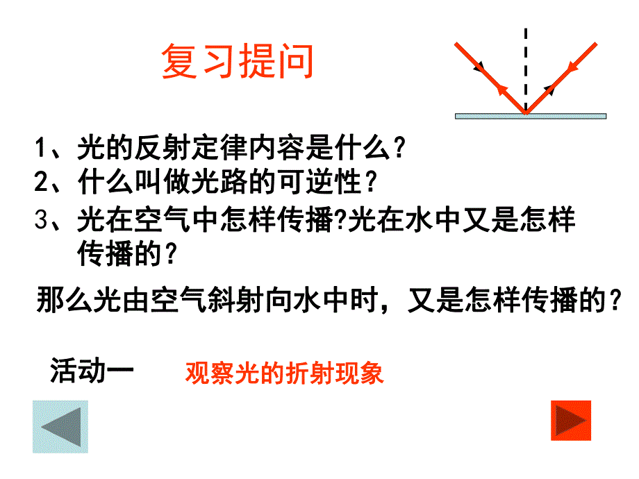 探究光的折射(公开课).ppt_第2页