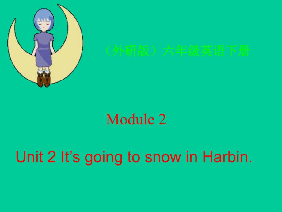 2Unit2ItwillsnowinHarbin.ppt_第1页