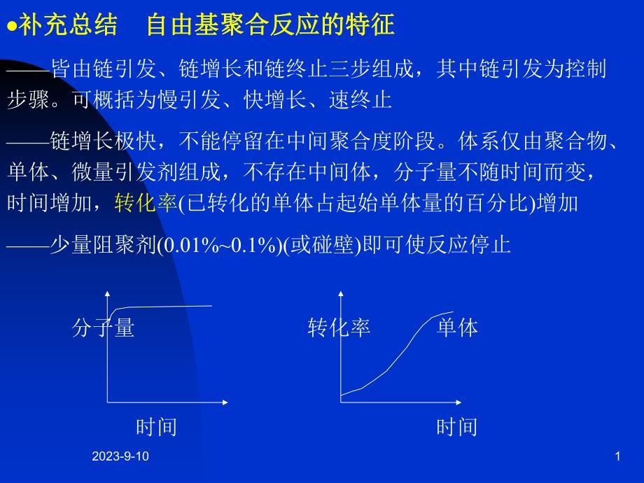 自由基聚合反应的特征.ppt_第1页