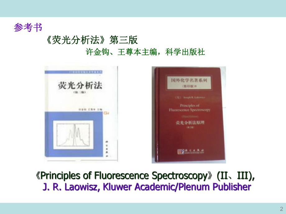 荧光分析法现代表征方法与技术朱昌青.ppt_第2页